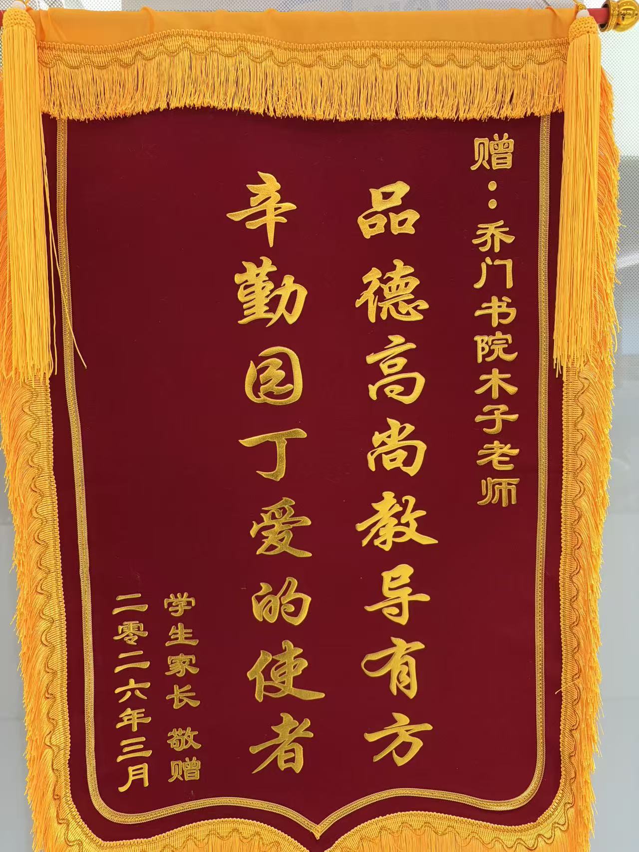 家长赠送锦旗 12